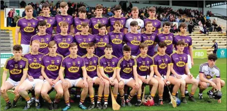  ??  ?? The Wexford squad prior to Saturday’s heavy defeat in Nowlan Park, Kilkenny.