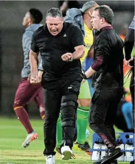  ?? /ASHLEY VLOTMAN ?? Stellenbos­ch head coach Steven Barker wants to make it two wins in a row against Chippa United.