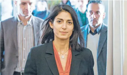  ??  ?? Virginia Raggi won mayoral elections in Rome with a vow to clean up the city.