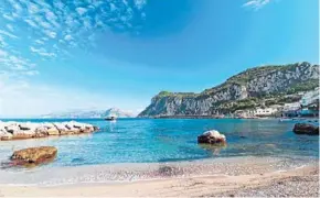  ??  ?? Capri: Island, good; pants, bad.