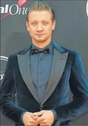  ?? PHOTO: VALERIE MACON/AFP ?? Jeremy Renner plays Hawkeye in the Avengers franchise