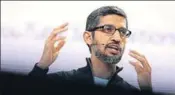  ?? AFP/FILE ?? Google CEO Sundar Pichai at the developers conference