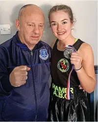  ?? ?? ●●Bethany Connellan alongside her uncle, former 1984 Olympic boxer Kevin Taylor