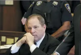  ?? JEFFERSON SIEGEL — THE DAILY NEWS VIA AP, FILE ?? In this file photo, Harvey Weinstein attends his arraignmen­t in court, in New York.