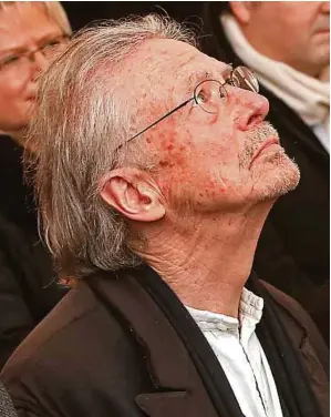  ??  ?? „Verdiene das überhaupt nicht“, meinte Peter Handke, der mit seiner