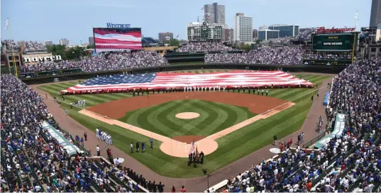  ?? | DAVID BANKS/ GETTY IMAGES ?? Baseball commission­er Rob Manfred saidWrigle­y Field will be considered for an upcoming All- Star Game, possibly as soon as 2020.