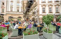  ?? ISTOCK ?? Prague’s historical old town is awash with pavement cafes.