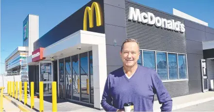  ?? Picture: Bev Lacey ?? FAST FOOD: Mark Ward will soon open his eighth McDonald's restaurant.
It will be in Westbrook.