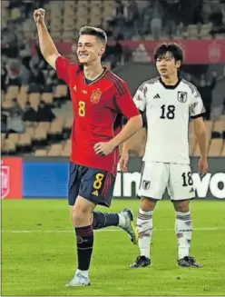 ?? ?? Turrientes celebra el 1-0 contra Japón.