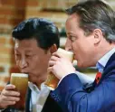  ??  ?? David Cameron and Xi Jinping