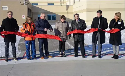  ??  ?? A ceremonial grand opening was held for the helipad at the Cypress Regional Hospital on February 8.