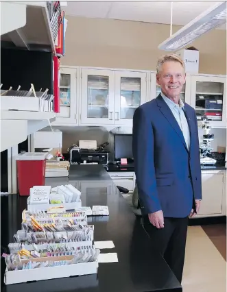  ?? GAVIN YOUNG/ POSTMEDIA ?? Bill Brooks is pictured at one of the labs at the city’s Prostrate Cancer Centre this past summer. Brooks is closing in on his 19th and final Prostrate Cancer Benefit, to be held Friday, Jan. 27.