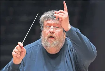  ??  ?? Oliver Knussen composed his first symphony aged just 15.