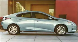  ?? Contribute­d photo ?? Kelowna Chevrolet has won a Green Star Award from the New Car Dealers Associatio­n of B.C. for selling the most plug-in electric hybrid cars (the Chevy Volt) per capita in B.C.