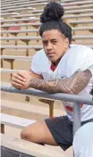  ?? GREG SORBER/JOURNAL FILE ?? Evahelotu Tohi was suspended Tuesday from the UNM football team, two days after he fought a teammate, per his coach.