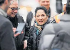  ?? JOSE M. OSORIO/CHICAGO TRIBUNE ?? Then-Chicago mayoral candidate Susana Mendoza appears following a news conference Feb. 6, 2019.