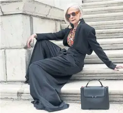  ?? CALVIN LOM ?? Fordham University professor Lyn Slater is known to a wider audience as an Instagram icon, one of many challengin­g notions about aging.