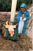  ??  ?? MISSING MARY: A Virgin Mary statue was stolen from a Crows Nest nativity scene.