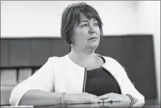  ?? CP PHOTO ?? Commission­er of Lobbying Nancy Belanger speaks during an interview in her office in Ottawa on Tuesday. Canada’s lobbying czar says she needs more funding to meet the growing demands of her office and to properly modernize the country’s lobbyist registry.