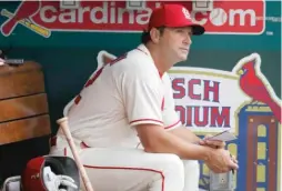  ?? AP ?? The Cardinals fired manager Mike Matheny (above) and two hitting coaches Saturday. Bench coach Mike Shildt was named interim manager.