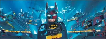  ?? Warner Bros. Pictures ?? BATMAN (voiced by Will Arnett) returns to the big screen in the satirical “The Lego Batman Movie.”