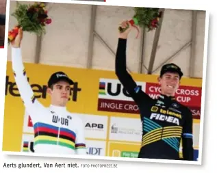  ?? FOTO PHOTOPRESS.BE ?? Aerts glundert, Van Aert niet.