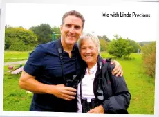  ??  ?? Iolo with Linda Precious