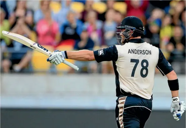  ??  ?? Power-hitting allrounder Corey Anderson has been performing well in the Indian Premier League.