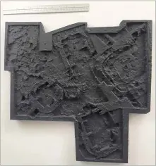  ??  ?? BELOW This 3D print of the Ness of Brodgar dig was made up of 11 separate prints that took two weeks!