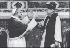  ??  ?? In 1966 a Pope (Paul VI), and an Archbishop of Canterbury (Michael Ramsey) met for the first time in 400 years