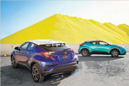  ?? Les Bidrawn Toyota ?? THE 2018 C-HR has sporty lines, including a sharp downward swoop behind the rear doors and muscular, f lared wheel wells.