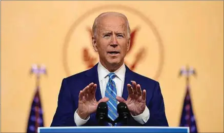  ??  ?? Le démocrate Joe Biden va prêter serment et prendre ses fonctions de président ce mercredi, à Washington.