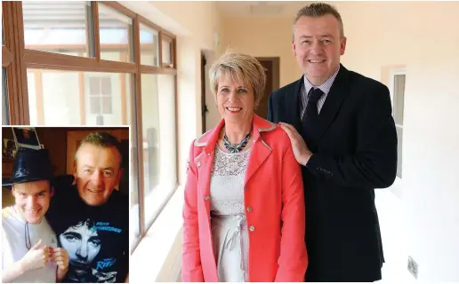  ?? Photo by Domnick Walsh. ABOVE LEFT ?? Jim and Patricia Adams at the Tralee Autism Residental Centre at Dromavalla, Ballyseedy. It was completed in 2014 and finally opened its doors in recent months. : JIm with his son, James.