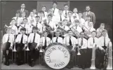  ??  ?? Brass boys: The Allenton School Band with Mr Robinson, back row, left
