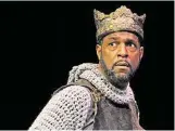  ?? Dave Rossman ?? In the 2015 Houston Shakespear­e Festival, Mirron Willis (shown here as Henry IV) will play Shylock in “The Merchant of Venice.”