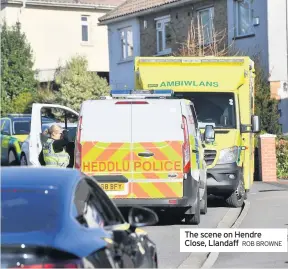  ?? ROB BROWNE ?? The scene on Hendre Close, Llandaff