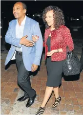 ?? Pictures: ESA ALEXANDER ?? AT THE GALA DINNER: Bheki Cele and his wife, Thembeka Ngcobo; Dina Pule; Lindiwe Sisulu and Bridgette Radebe; and Patrice Motsepe and Dr Precious Moloi-Motsepe