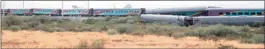  ??  ?? CRASHED: Derailed coaches after the accident near Kimberley that left co-driver and many people hurt.