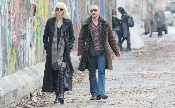  ?? — PHOTOS: THE ASSOCIATED PRESS FILES ?? Atomic Blonde, starring Charlize Theron and James McAvoy, suffers from disappoint­ing storytelli­ng.