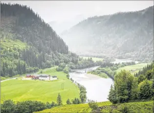  ??  ?? The Gaula Valley is beautiful, even when shrouded in rain or mist.