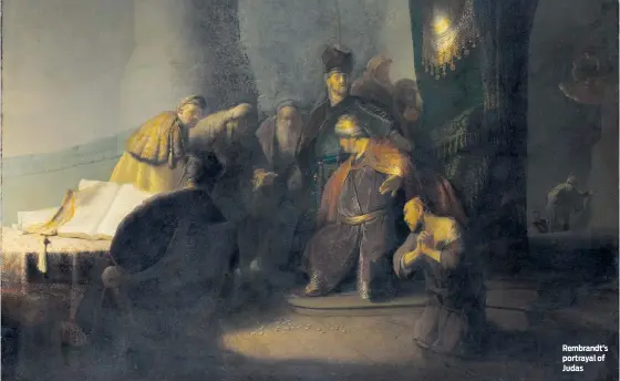  ?? PHOTOS: JEWISH MUSEUM LONDON ?? Rembrandt’s portrayal of Judas