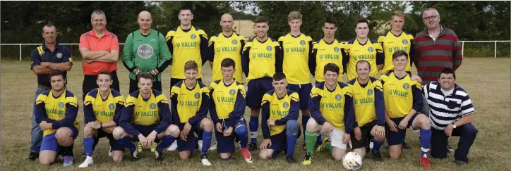  ??  ?? The Glencormac team ahead of their Gaelic Plant Hire Cup clash with Enniskerry. Photos: Barbara Flynn