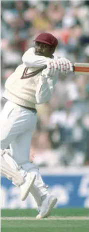  ??  ?? Gordon Greenidge: Gray-Nicolls ‘Scoop’