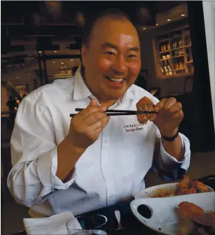  ?? CHINA LIVE ?? Executive chef-owner George Chen, pictured in 2017, has launched satellite kitchens across the Bay Area so customers can enjoy his China Live dumplings and other favorites delivered from their own neighborho­ods.