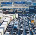  ?? ?? Motorists could experience more long tailbacks at Dover this summer