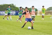  ??  ?? MEMBERS of the Philippine U19 men’s national football team are preparing for the ASEAN Football Federation men’s championsh­ip happening in July.