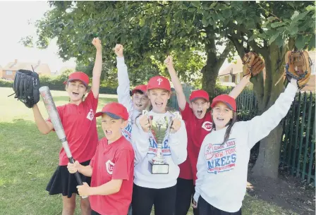  ??  ?? Westlea Primary School baseball team has been crowned the best in the country.