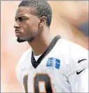  ?? BRYAN WOOLSTON/AP ?? Bengals Pro Bowl receiver A.J. Green was carted off the practice field with an apparent ankle injury Saturday.