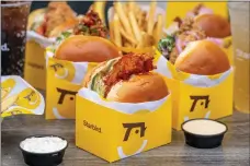  ?? COURTESY OF STARBIRD ?? Starbird's new super premium sandwiches feature a larger all-white meat chicken filet, a soft brioche bun and refined sauces and slaw.