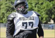  ?? MIKE CRAVEN / AMERICAN-STATESMAN ?? Spring Westfield defensive tackle Keondre Coburn, 6-1 and 329 pounds, will be among the biggest Longhorns at that position.